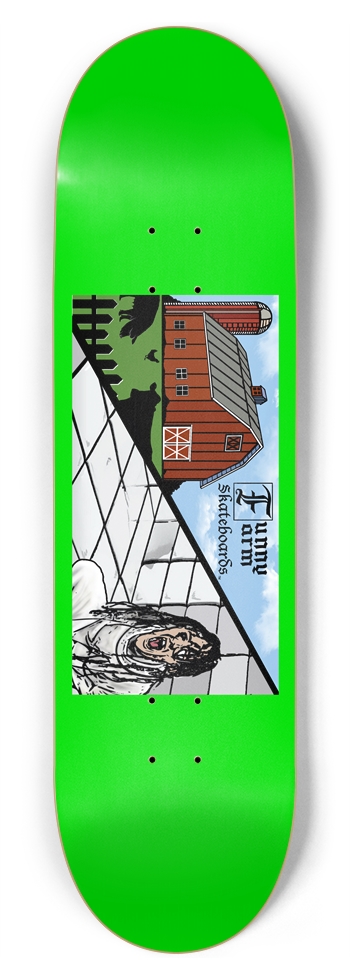 Farm Asylum - 8.75" x 33" - Green 8-3/4 Inch Skateboard