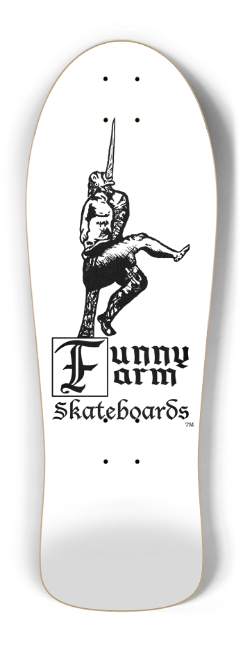 Impaled Guy Logo - 10.25" x 30" (Old School) Old School Shape