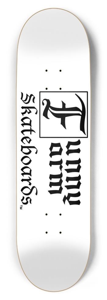 Funny Farm Skateboards Logo - 8.75" x 33"  8-3/4 Inch Skateboard