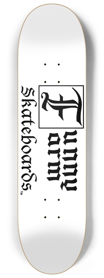 Funny Farm Skateboards Logo - 8.25" x 32.25" 8-1/4 Skateboard Deck