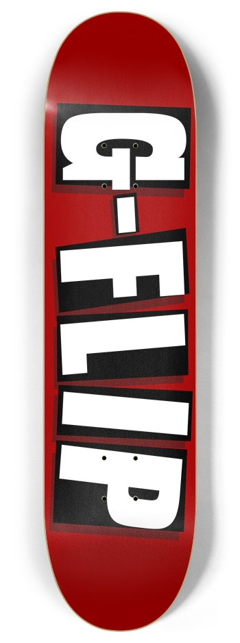 Red 8 Inch Skateboard Deck