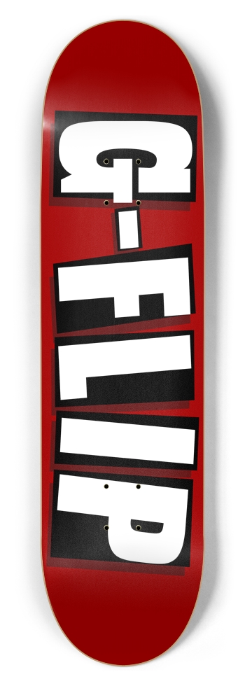 Red 8-1/2 Skateboard Deck