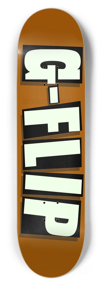 Glow in the Dark Orange 8-1/2 Skateboard Deck