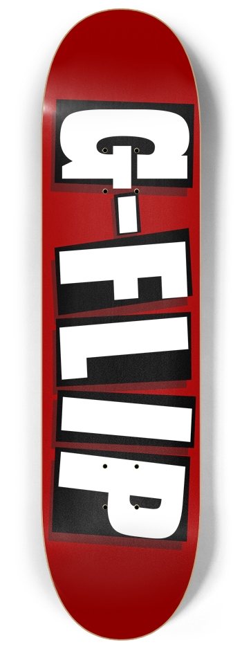 Red 8-1/4 Skateboard Deck