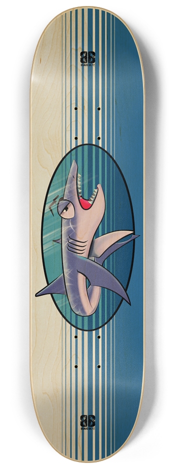 Blue Shark TeeBoo (Natural) 8.25" x 32" Deck 8-1/4 Skateboard Deck