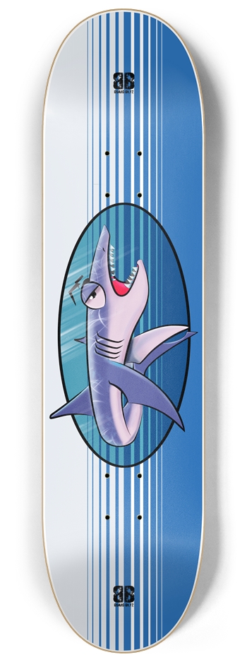 Blue Shark TeeBoo 8.25" x 32" Deck 8-1/4 Skateboard Deck