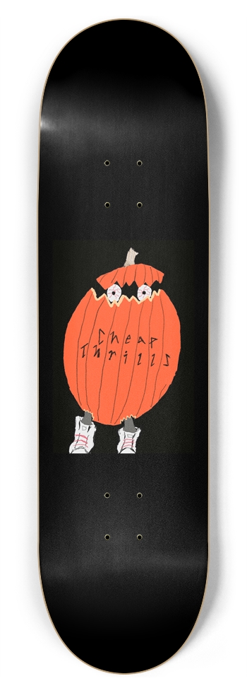 Custom pumpkin 8-3/4 Inch Skateboard