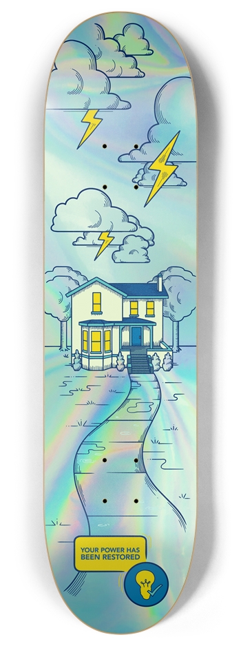 Outage GLOW IN THE DARK 8 Inch Skateboard Deck