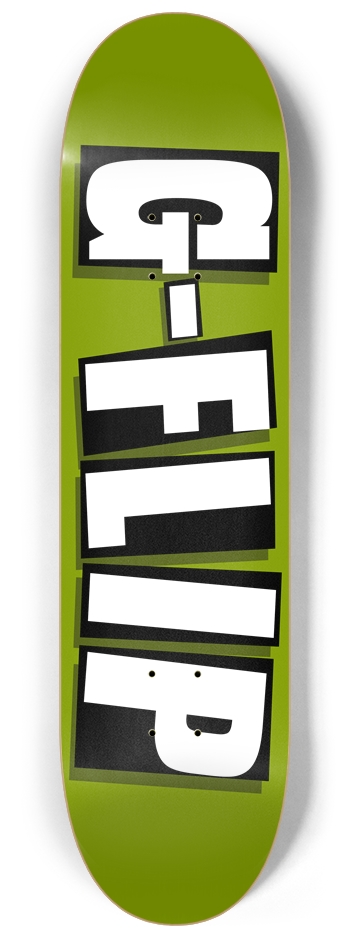 Green 8-1/4 Skateboard Deck