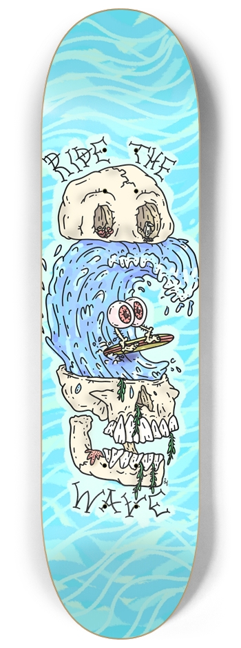 Ride the Wave 8-1/4 Skateboard Deck