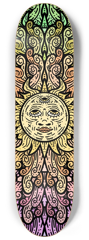 Psychedelic Sun 8-1/4 Skateboard Deck
