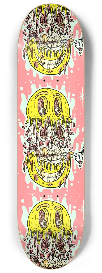Beautiful Insides Red 8-1/4 Skateboard Deck