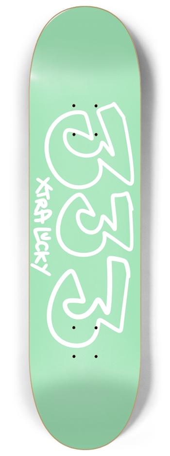 333 XTRA LUCKY 8-1/4 Skateboard Deck
