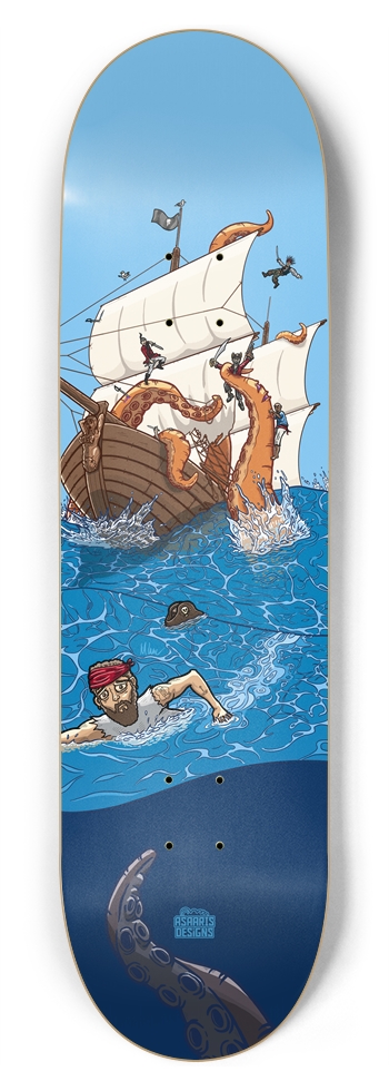 Kraken 8.75" 8-3/4 Inch Skateboard