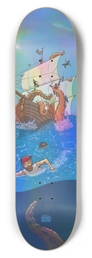 Kraken Holographic 8-1/2 Skateboard Deck