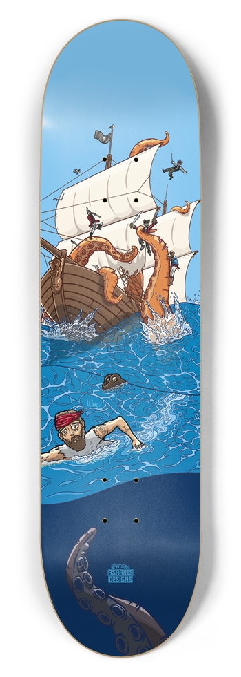 Kraken 8.5" 8-1/2 Skateboard Deck