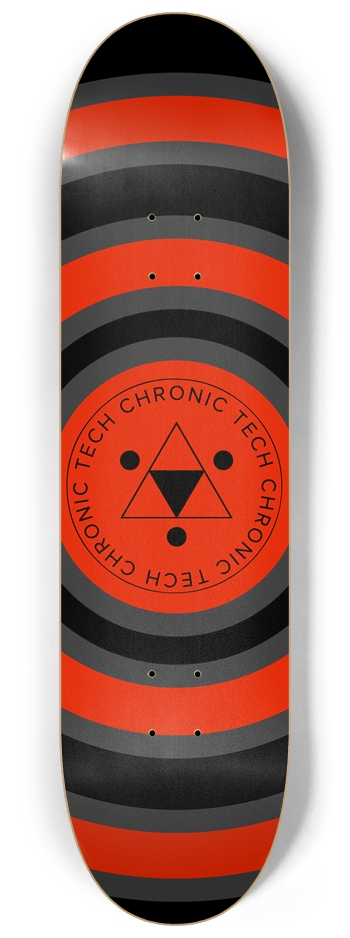 CT Logo Red 8.25 8-1/4 Skateboard Deck
