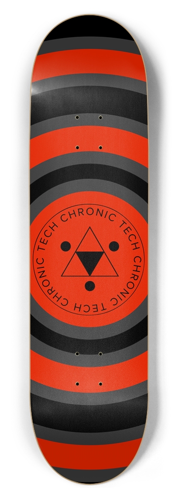 CT Logo Red 8.5 8-1/2 Skateboard Deck