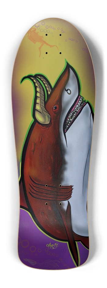 Bull shark Old School Shape