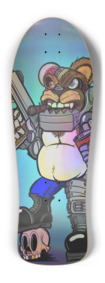 Cyborg Cocaine Bear Old School Shape