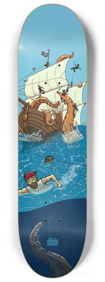 Kraken 8.25" GLOW 8-1/4 Skateboard Deck