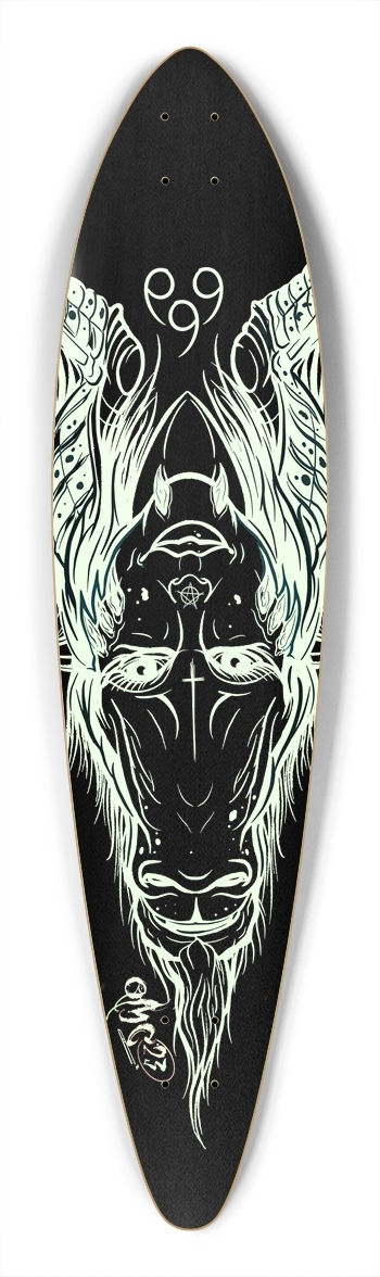 Goatse.x 2 Pintail Nightglow Pintail Longboard