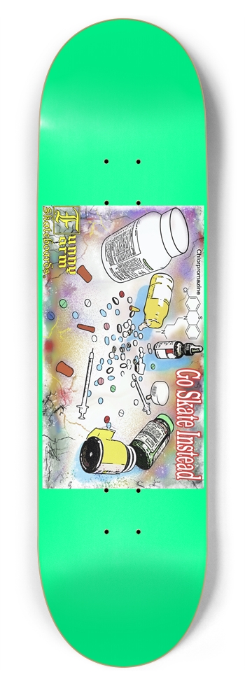 Go Skate Instead - 8.75" x 33" - Jade 8-3/4 Inch Skateboard