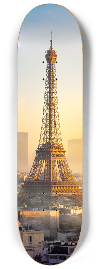 Gargoyle Over Paris 3 Deck Series Wall Art #1 8-1/4 Skateboard Deck