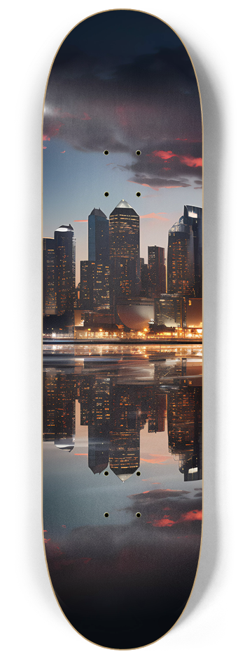 3 Deck Series - NYC Skyline #1 8-1/4 Skateboard Deck