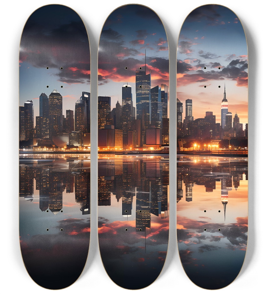 3 Deck Series - NYC Skyline 3 Deck Wall Series