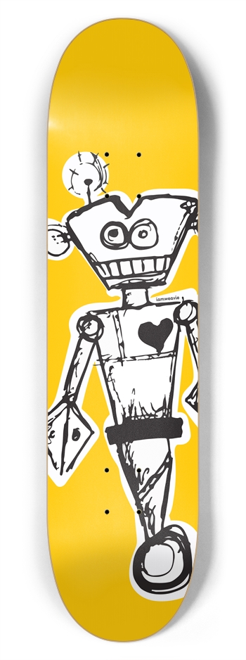 Apprehensive Robot 7-3/4 Skateboard Deck