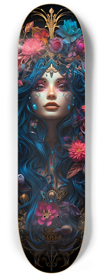 3 Deck Series - Neon Victorian Girls #1 8-1/4 Skateboard Deck