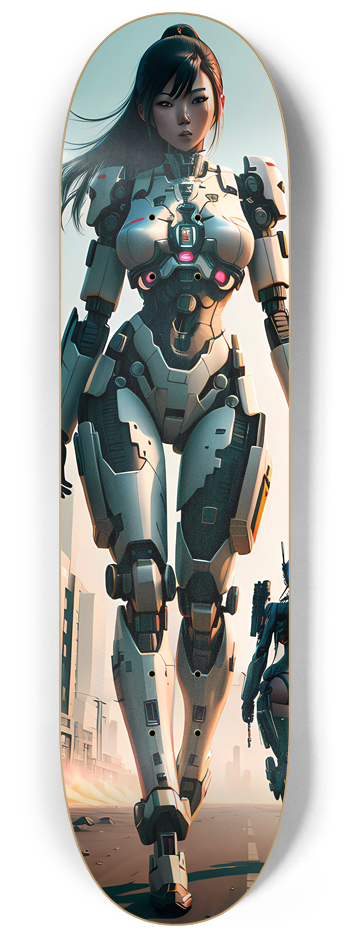 3 Deck Series - Battle Mech Girls #1 8-1/4 Skateboard Deck
