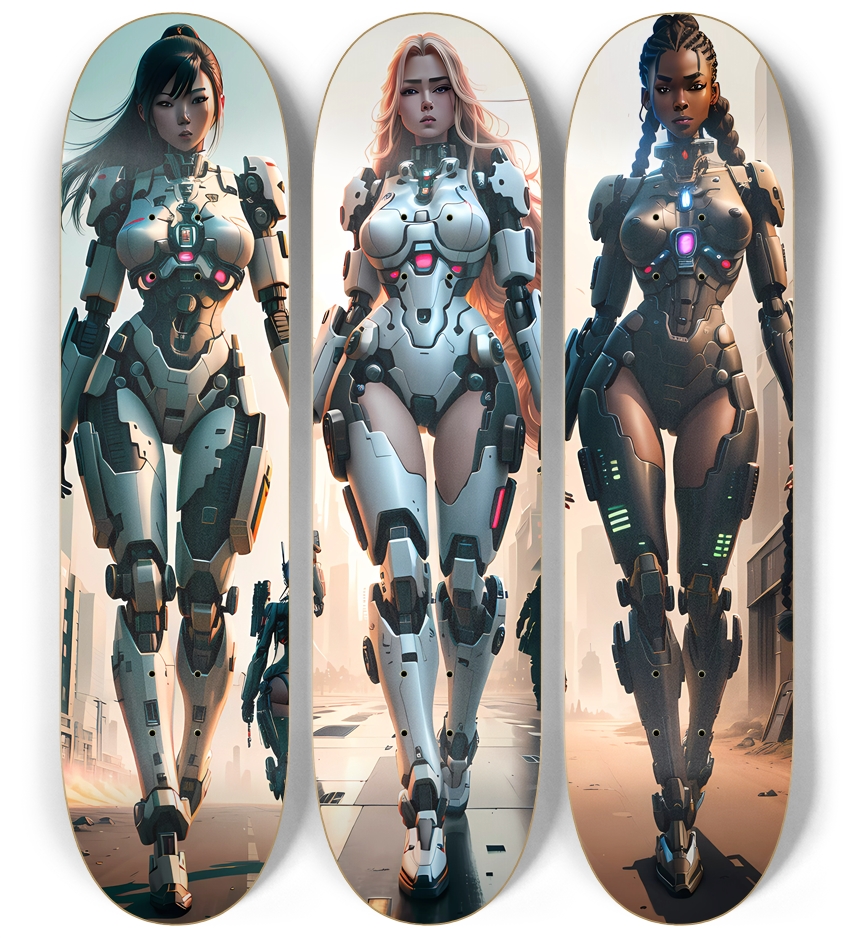 3 Deck Series - Battle Mech Girls 3 Deck Wall Series