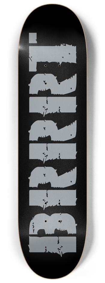BRRRT Black 8-1/4 Skateboard Deck