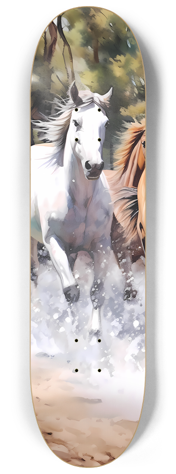 3 Deck Series -Wild Horses #1 8-1/4 Skateboard Deck