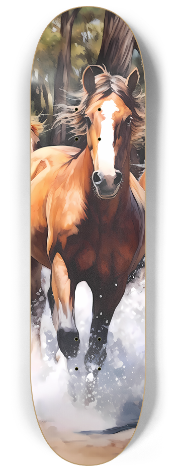 3 Deck Series -Wild Horses #2 8-1/4 Skateboard Deck