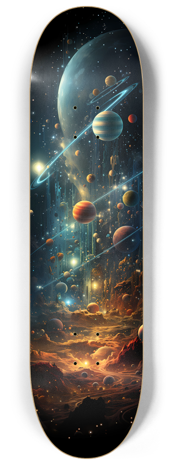 3 Deck Series - Outer Space #2 8-1/4 Skateboard Deck