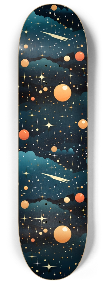 Custom Starfield Skateboard 8-1/4 Skateboard Deck