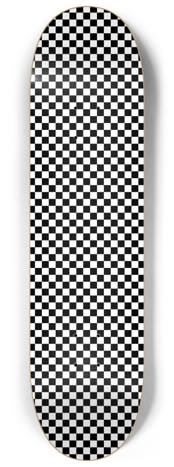 Custom Checkered Skateboard 8-1/4 Skateboard Deck