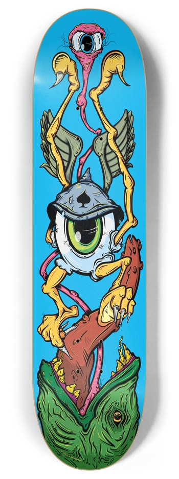 Flying Eye Monster Custom Skateboard 8 Inch Skateboard Deck