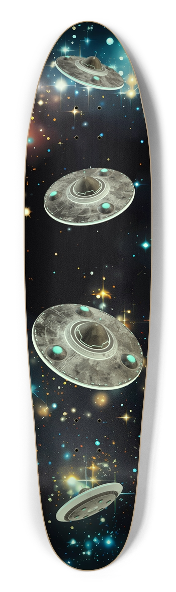 Glowing UFO Longboard Longboard Shape