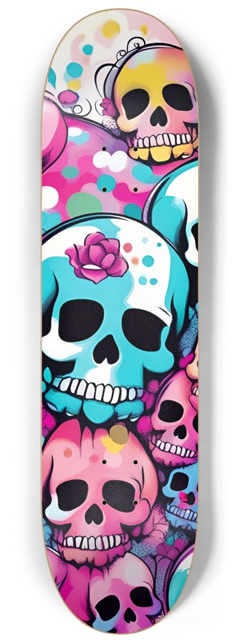 New York Skullz Skateboard 8-1/4 Skateboard Deck