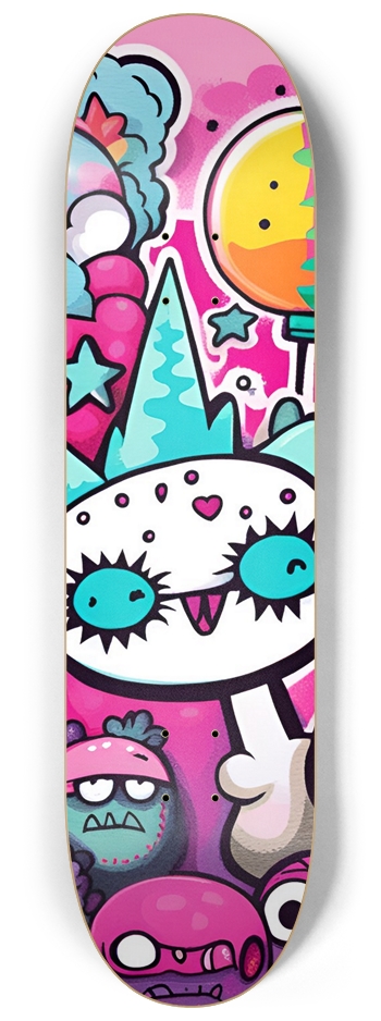 Punk Blitz Skateboard 8-1/4 Skateboard Deck