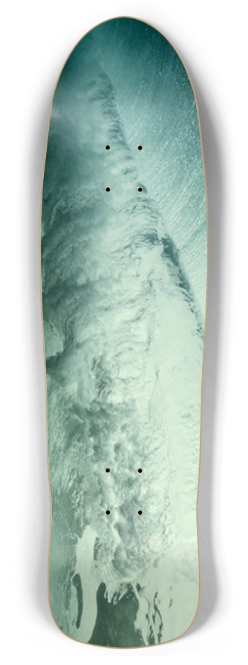 Movement of Water with Night Glow Skateboard Retro Rocket
