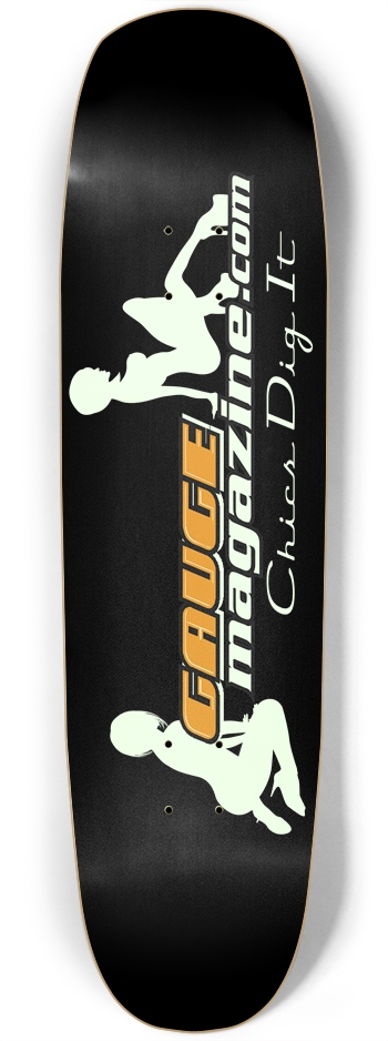 Chics Dig It (glow in the dark) Custom Skateboard Square Nose