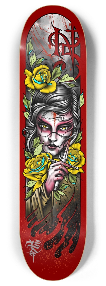 Living dead girl Custom Skateboard  8 Inch Skateboard Deck