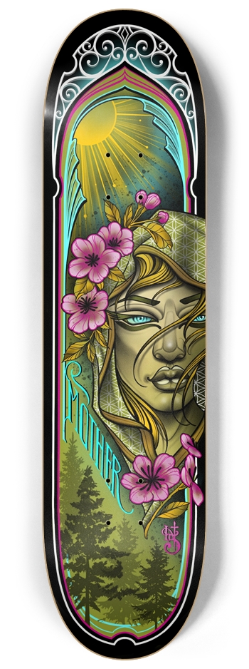 Mother Nature Custom Skateboard 8-1/4 Skateboard Deck