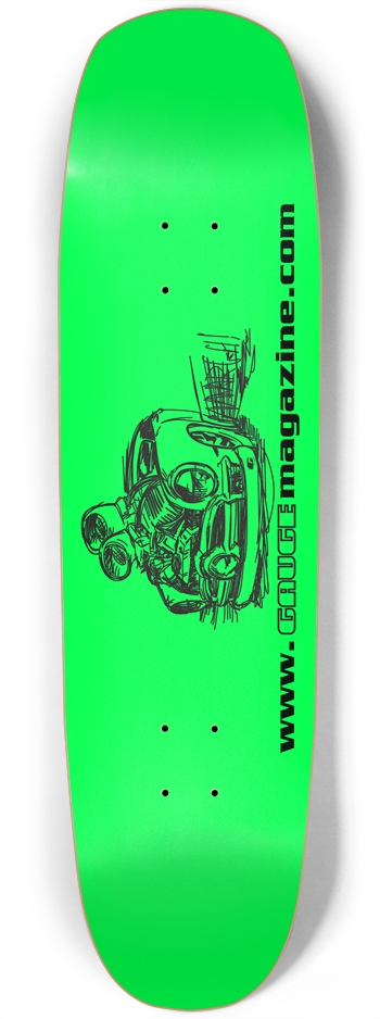 Hot Rod Glow in the Dark Custom Skateboard Square Nose