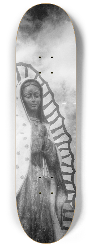 Virgin De Guadalupe Triptych Custom Skateboard  #3 8-1/4 Skateboard Deck